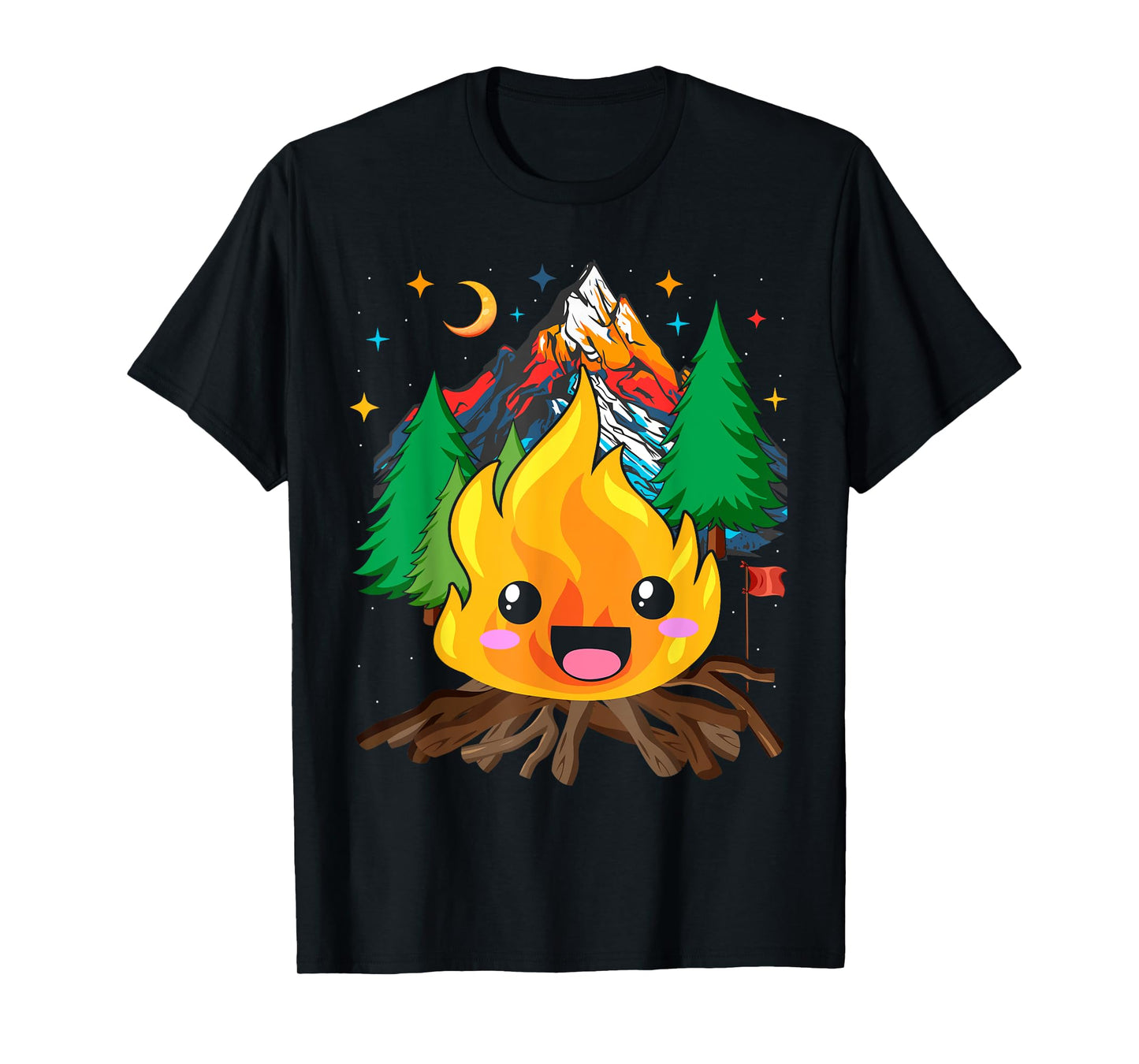 Kawaii Halloween Group Costume Party S'mores Campfire Smore T-Shirt