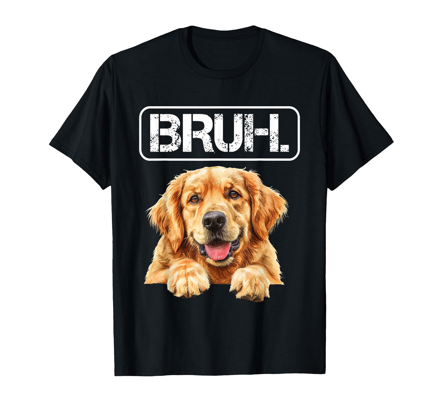 Golden Retriever Bruh Funny Dog Lover Men Women Girls Kids T-Shirt