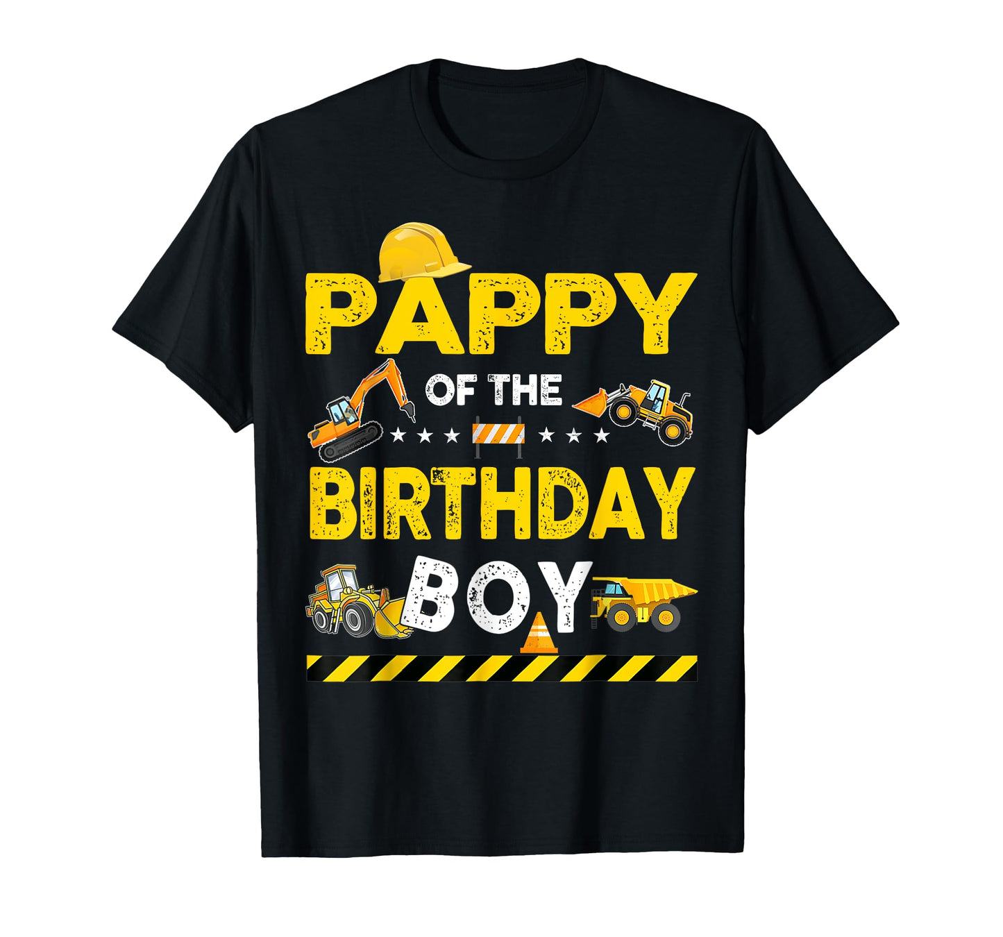 Pappy Of The Birthday Boy Construction Worker Birthday T-Shirt