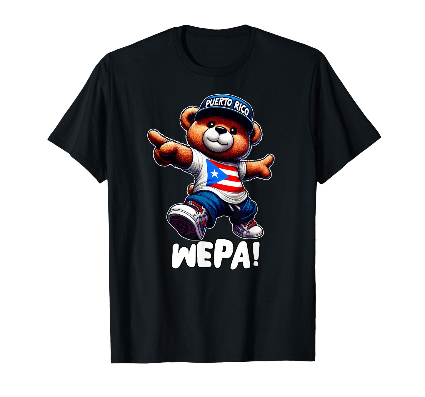 WEPA Teddy Bear Puerto Rico Flag Shirt Boricua Puerto Rican T-Shirt