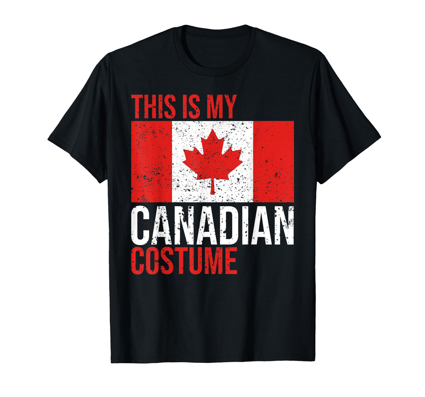 Vintage This Is My Canadian Flag Costume for Halloween T-Shirt