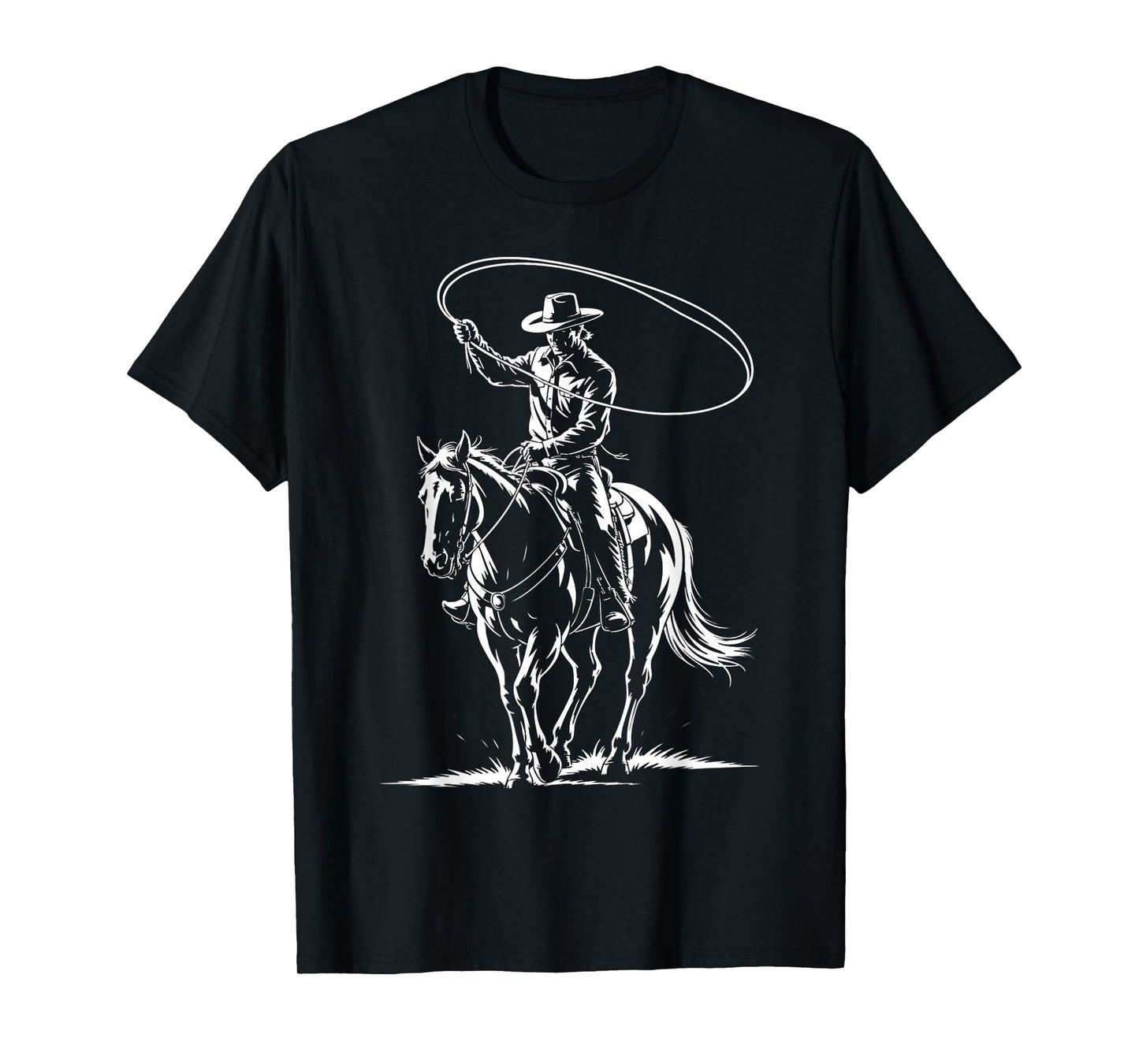 Western Country Men Rodeo Retro Southern Cowboy T-Shirt