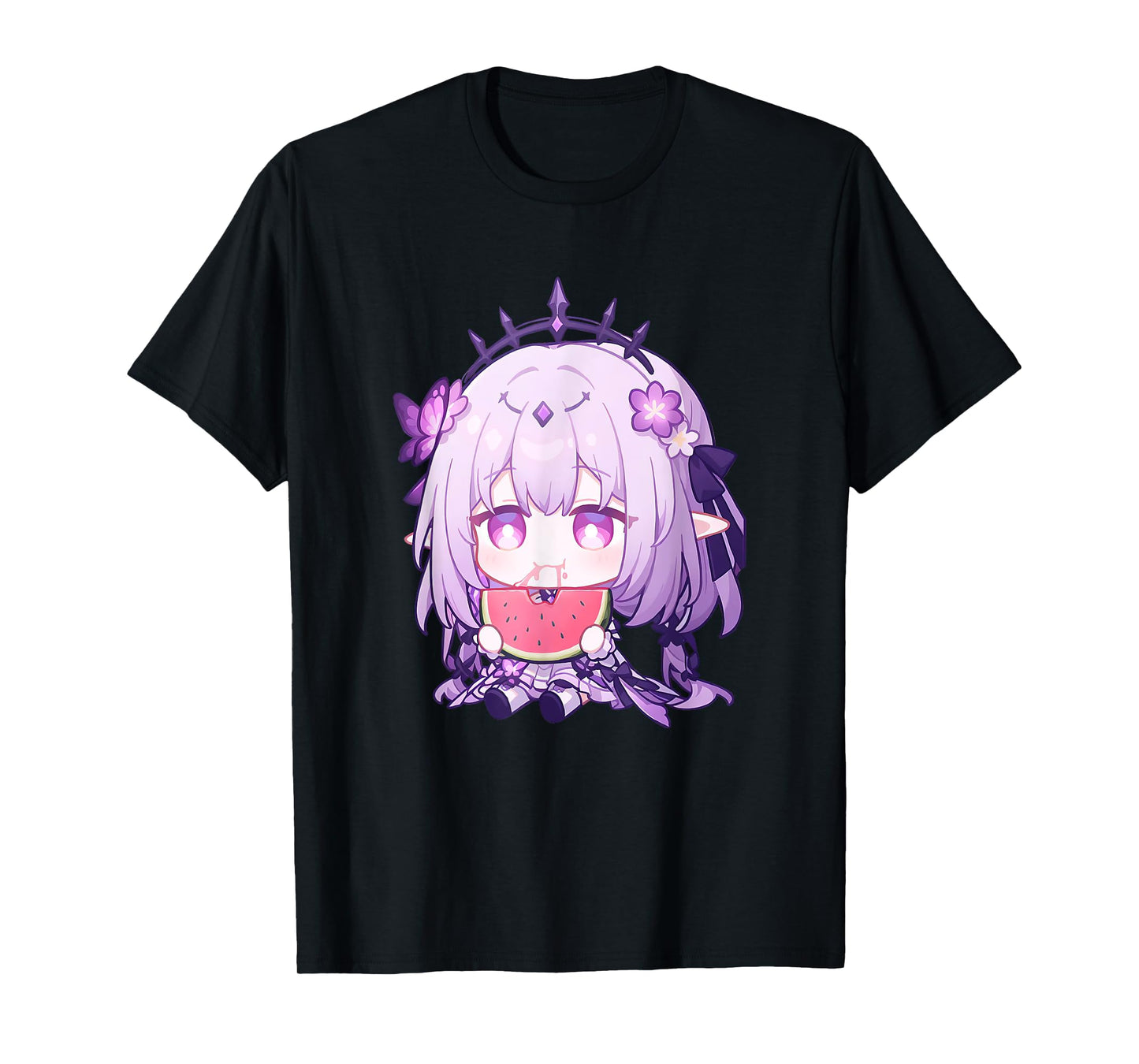 Castorice Chibi Dan Heng Marth 7th HSR Gacha Games Funny T-Shirt