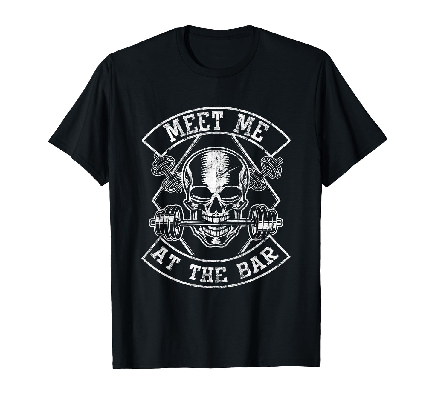 Weightlifting Bodybuilding Meet Me At The Bar Powerlifting T-Shirt