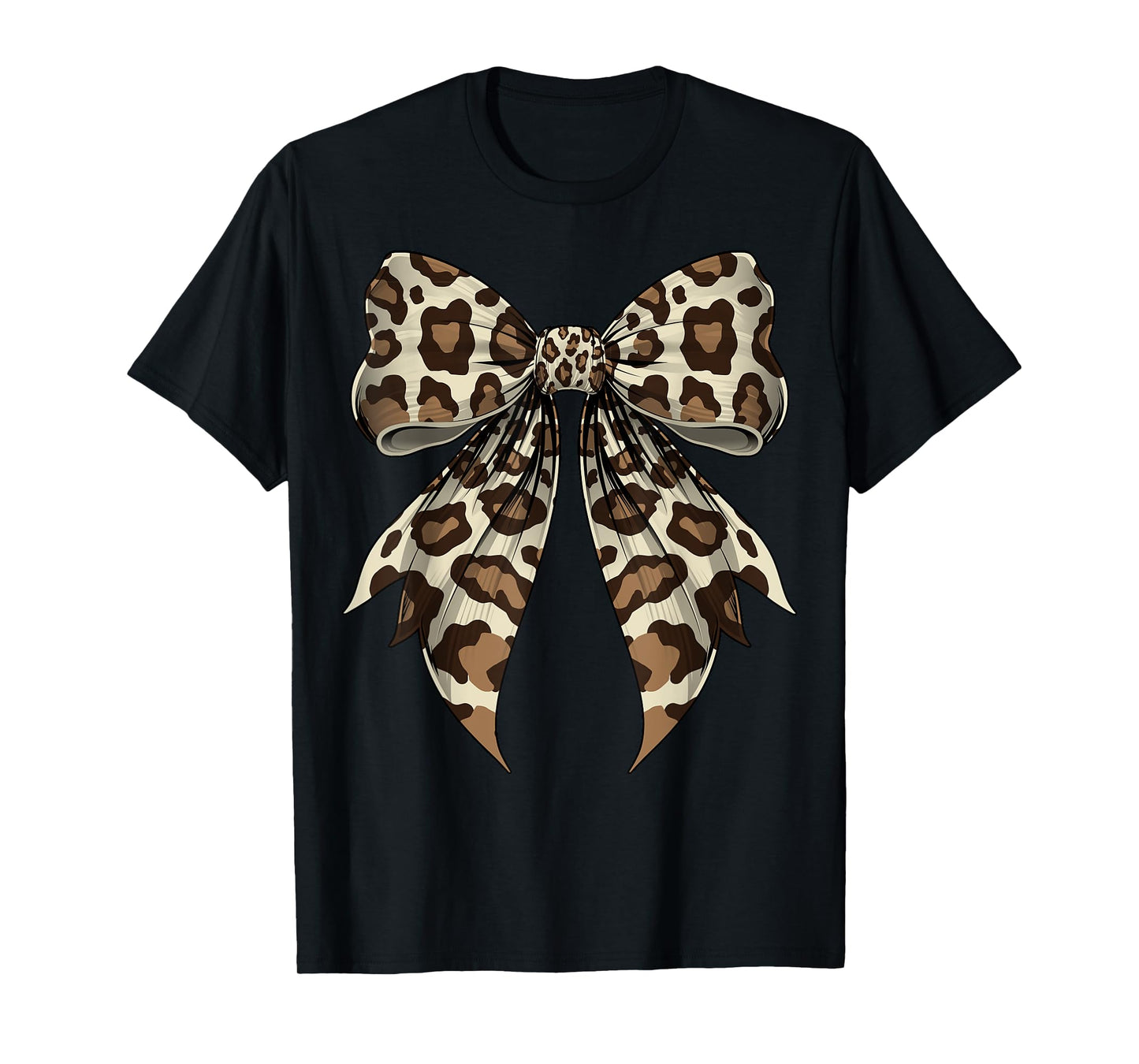 Coquette Bow Leopard Pattern Halloween Costume T-Shirt