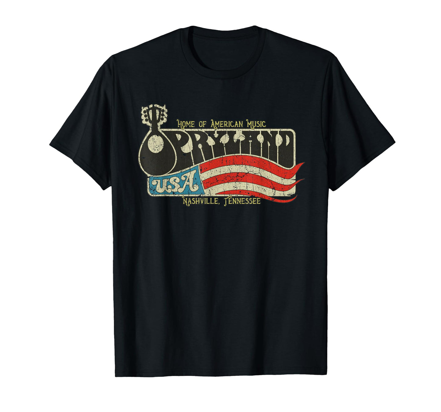 Vintage Opryland Vintage 1972 Tennessee USA Flag Women Men T-Shirt