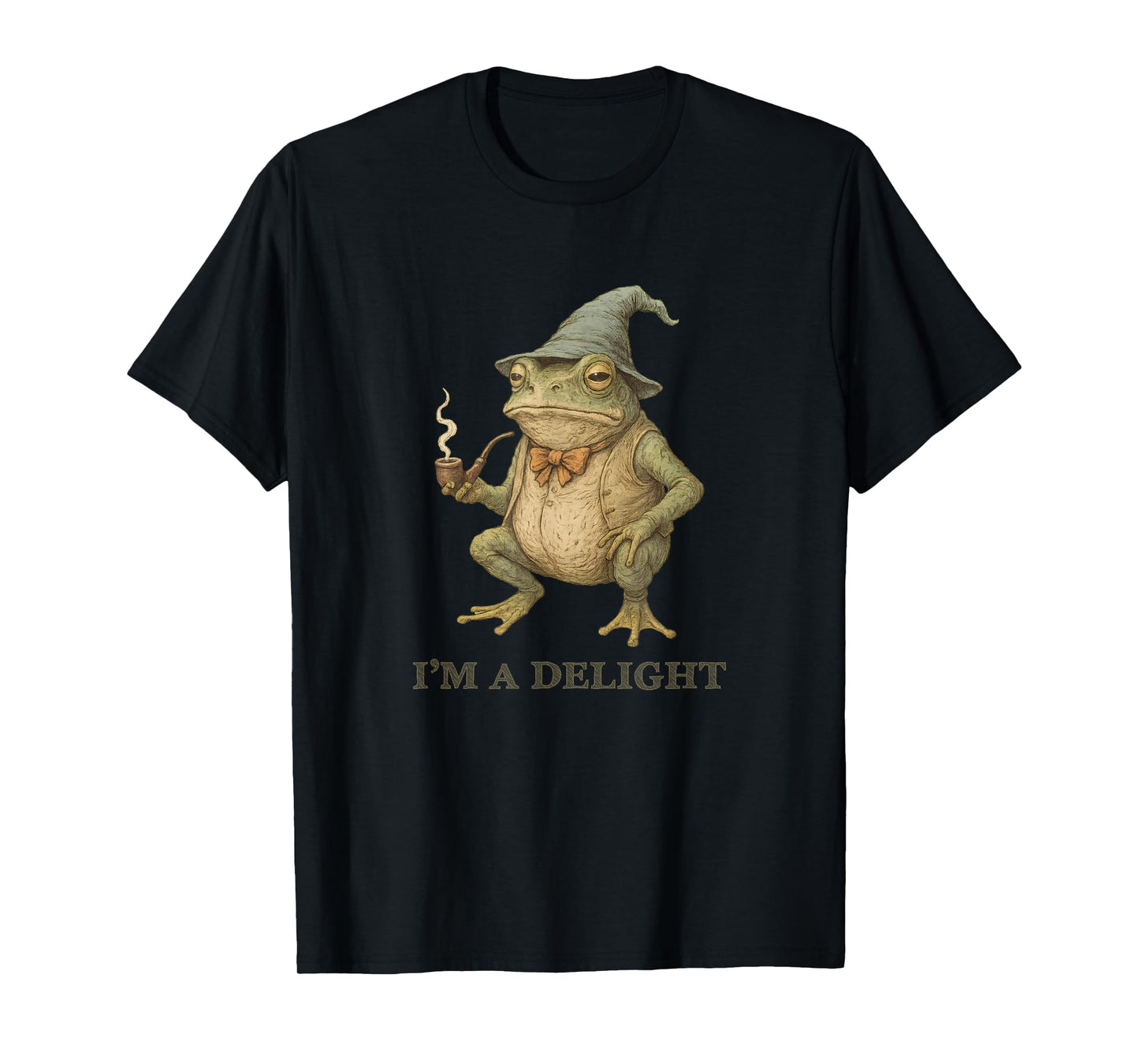I'm A Delight Frog Toad Wizard Vintage Meme T-Shirt