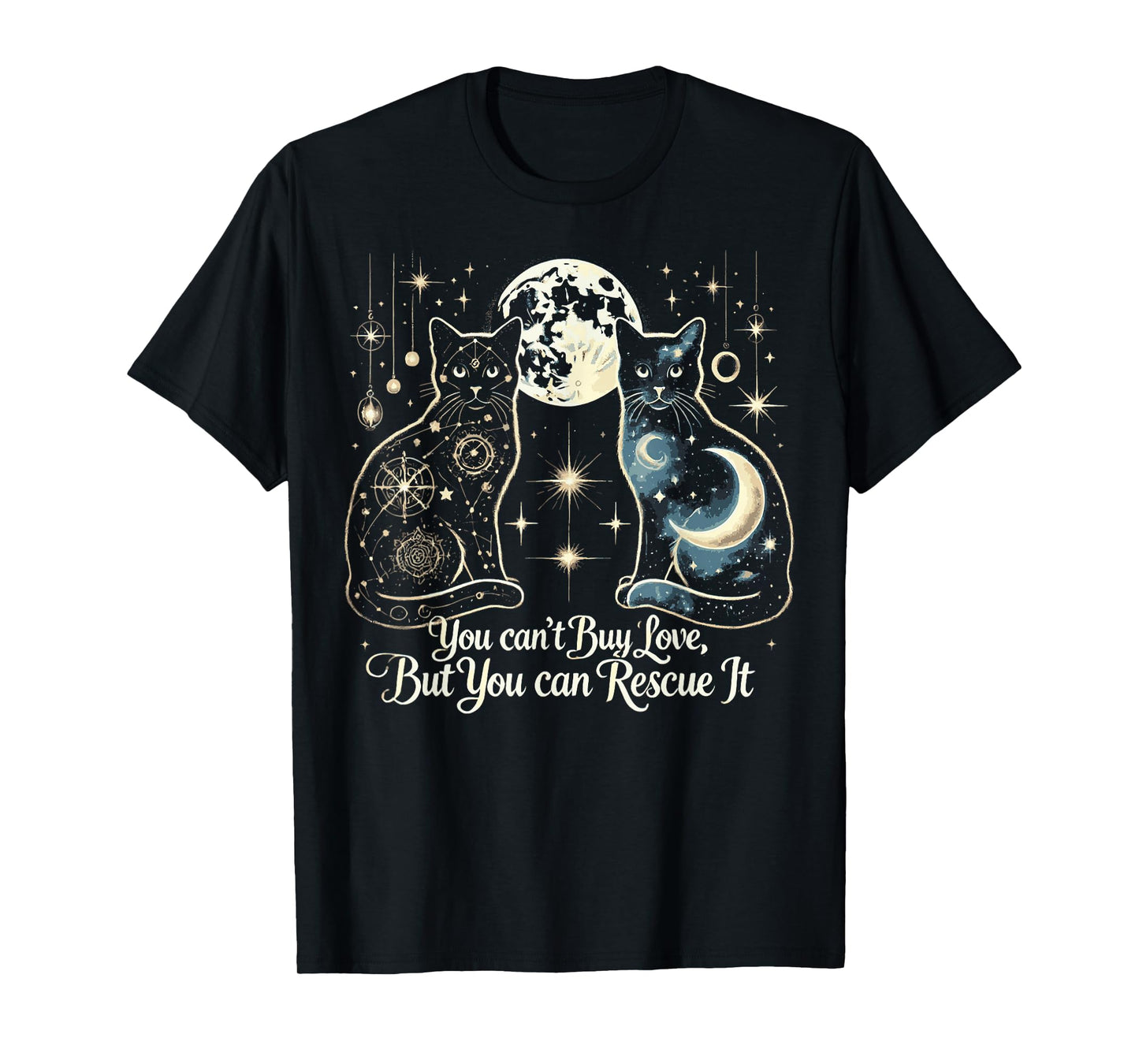 Cat Rescue Sayings for Feral Kitten Animal Rescuer T-Shirt
