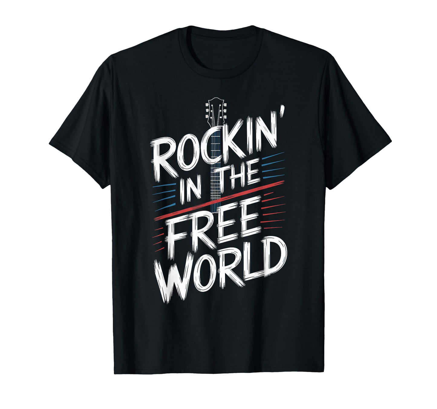 Rockin in the Free World Music Lover Design Concept T-Shirt