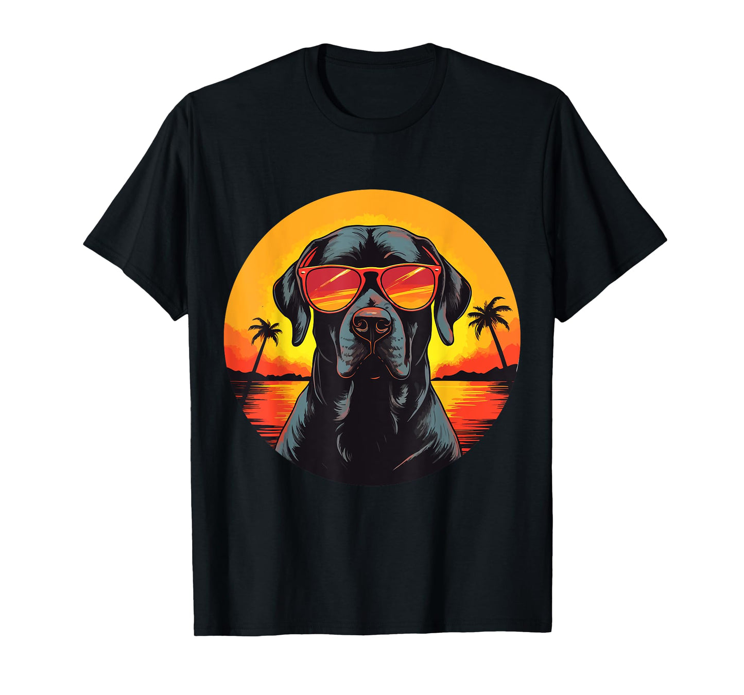 Labrador Retriever Lab Dog Breed Pet with Sunglasses T-Shirt
