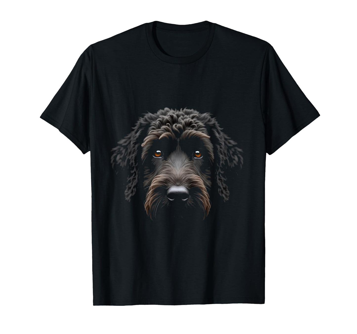 Black Portuguese Water Dog Portuguese Dog Face T-Shirt