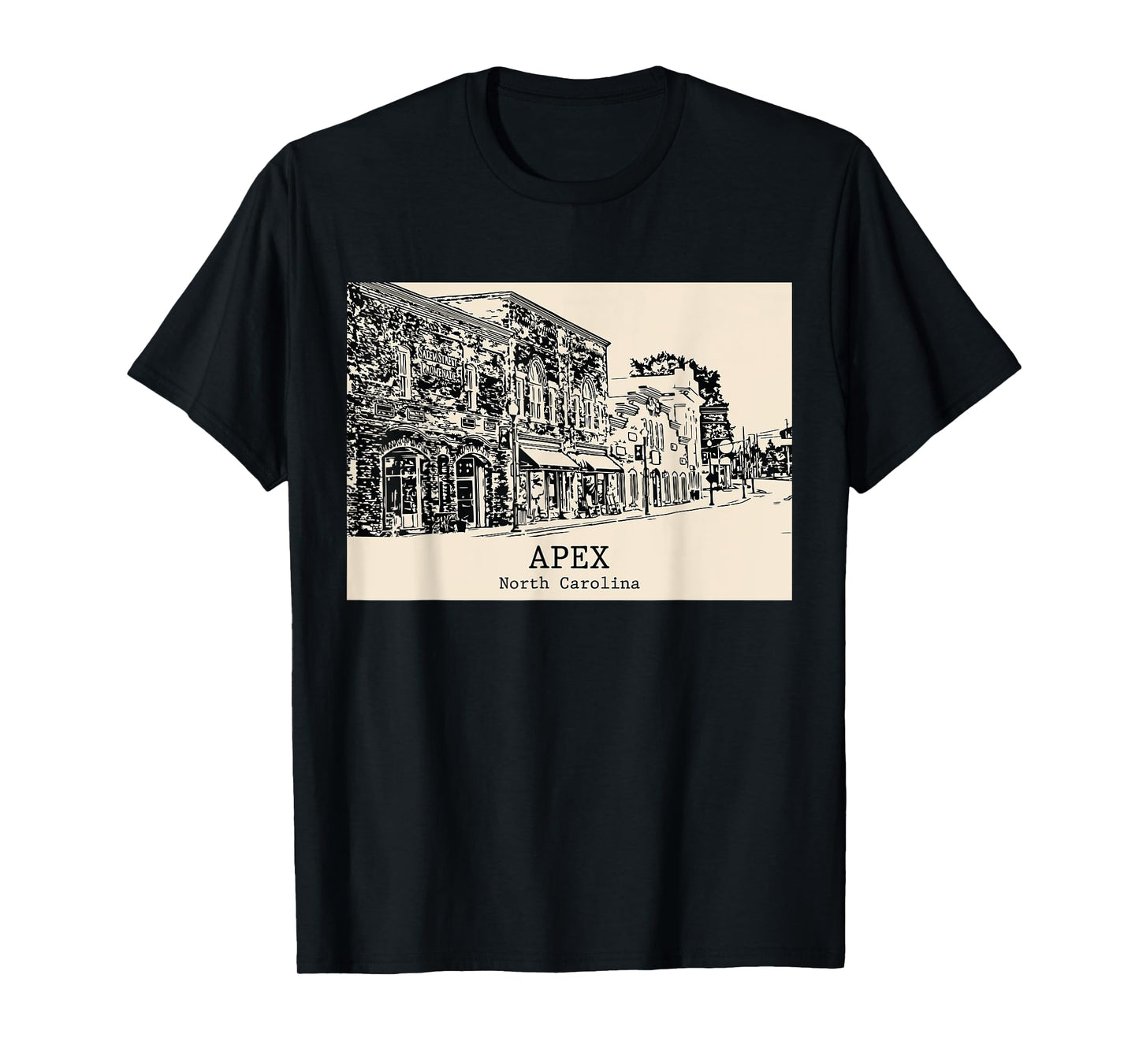 Apex North Carolina Vintage Retro Travel Souvenir T-Shirt