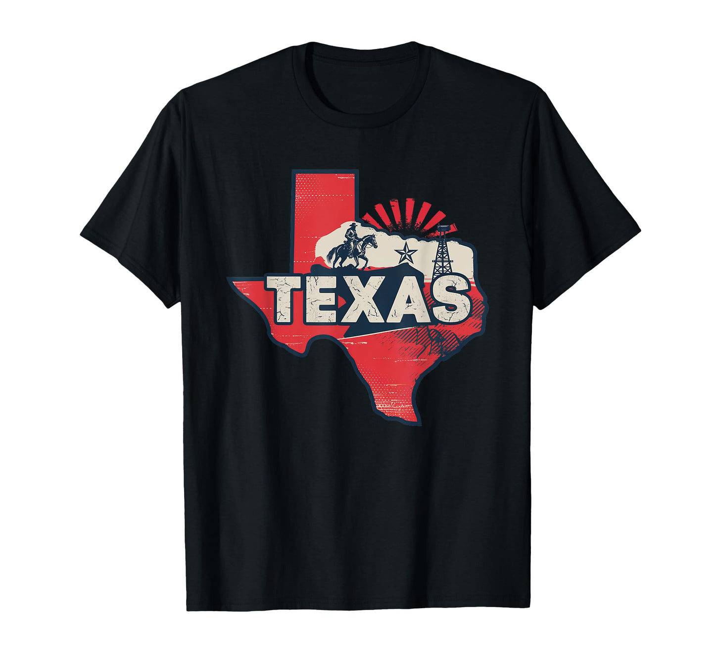 Texas State of Texas Retro Texas T-Shirt