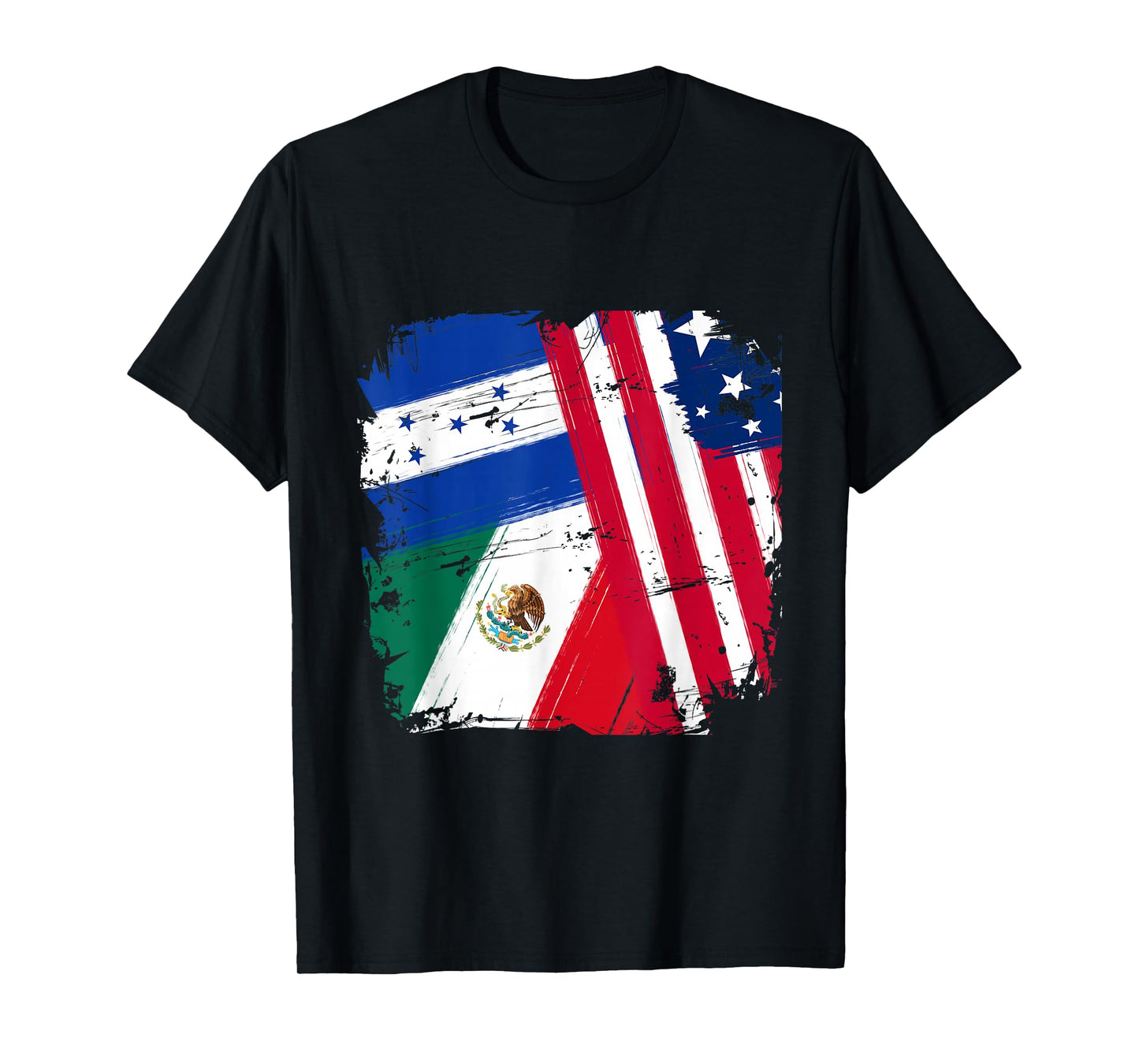 USA Mexico Honduras Flags T-Shirt