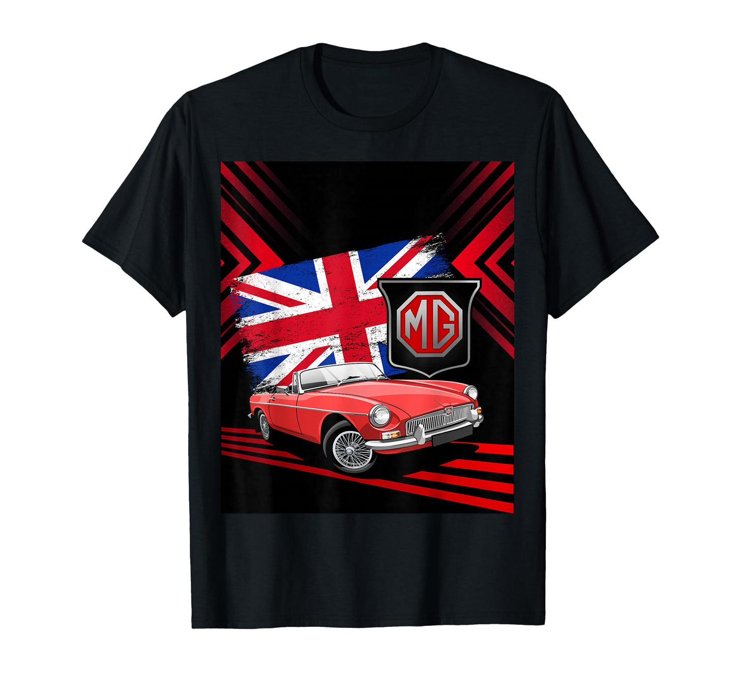 British Classic Sports Car - MG MGB Convertible T-Shirt