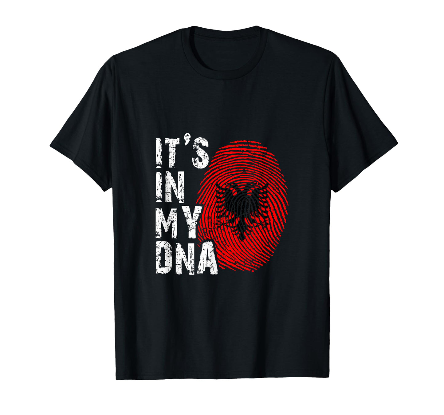 It is in my DNA fingerprint genes Albania flag country Gift T-Shirt