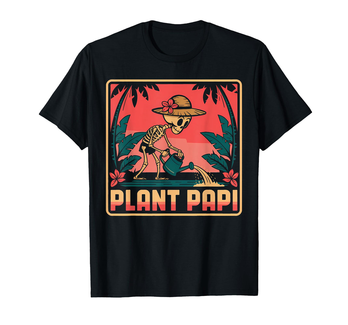 Halloween Plant Papi Daddy Gardener Vintage Men Women T-Shirt
