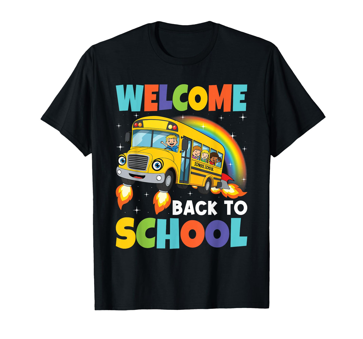 Welcome Back To School Shirt School Bus Driver Mens Boys T-Shirt