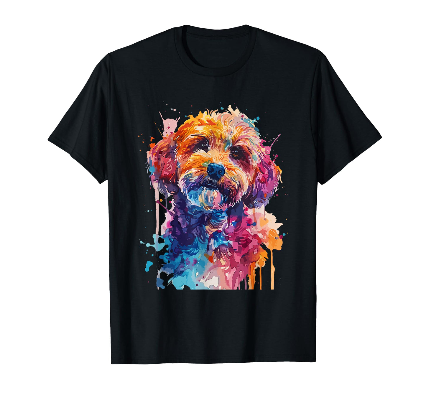 Cockapoo Lovers Pop Art Colorful Cockapoo Dog T-Shirt for Men Women Girls Kids