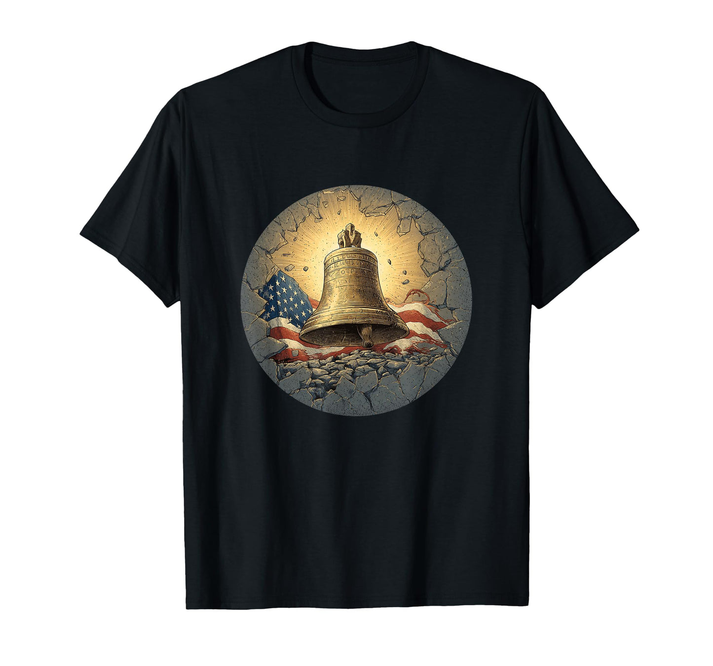 Cool Liberty Bell with US Colors Costume T-Shirt