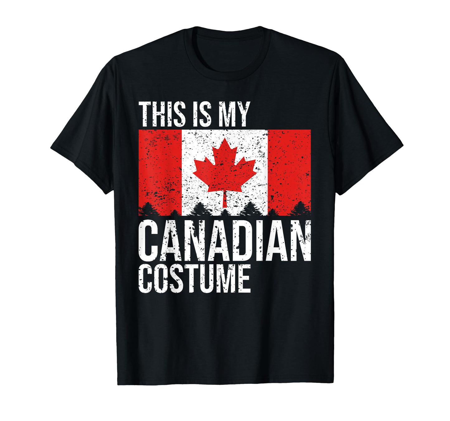 Vintage This Is My Canadian Flag Costume for Halloween T-Shirt