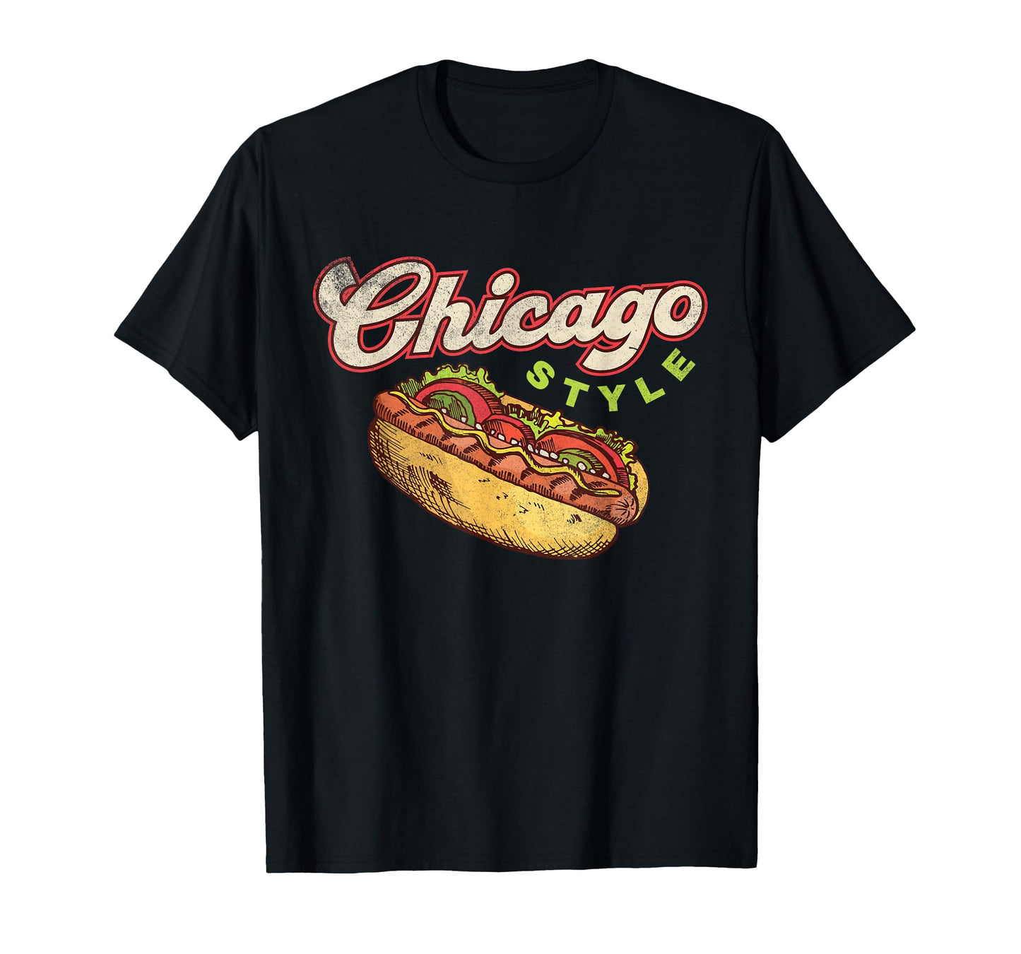Chicago Hot Dog Hotdog Tourist Summer Souvenir Travel T-Shirt