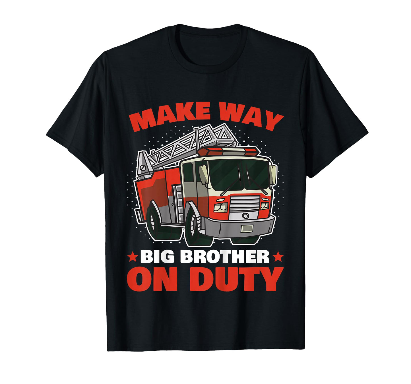 Kids Big Brother Firefighter Shirt | Brother Boys Firefighter T-Shirt