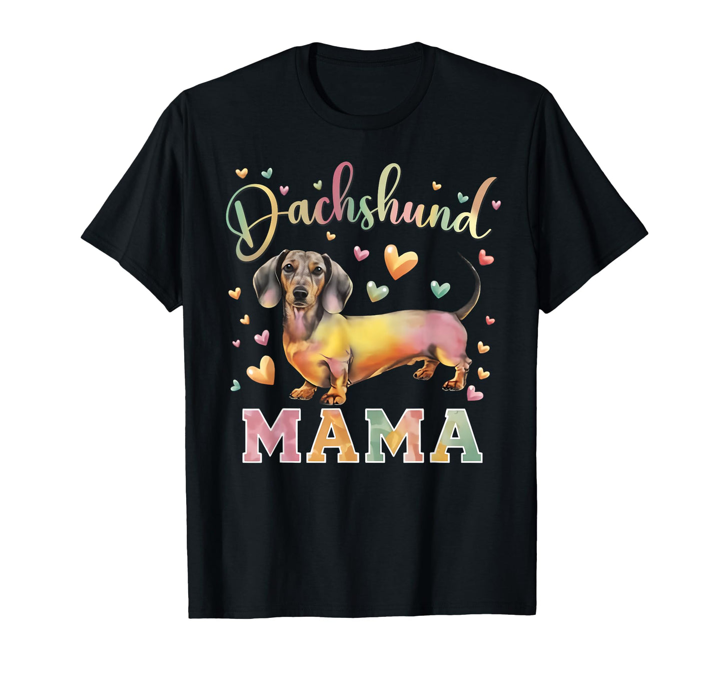 Dachshund Mom Weiner Dog Lover Doxie Mama Christmas Xmas Pet T-Shirt