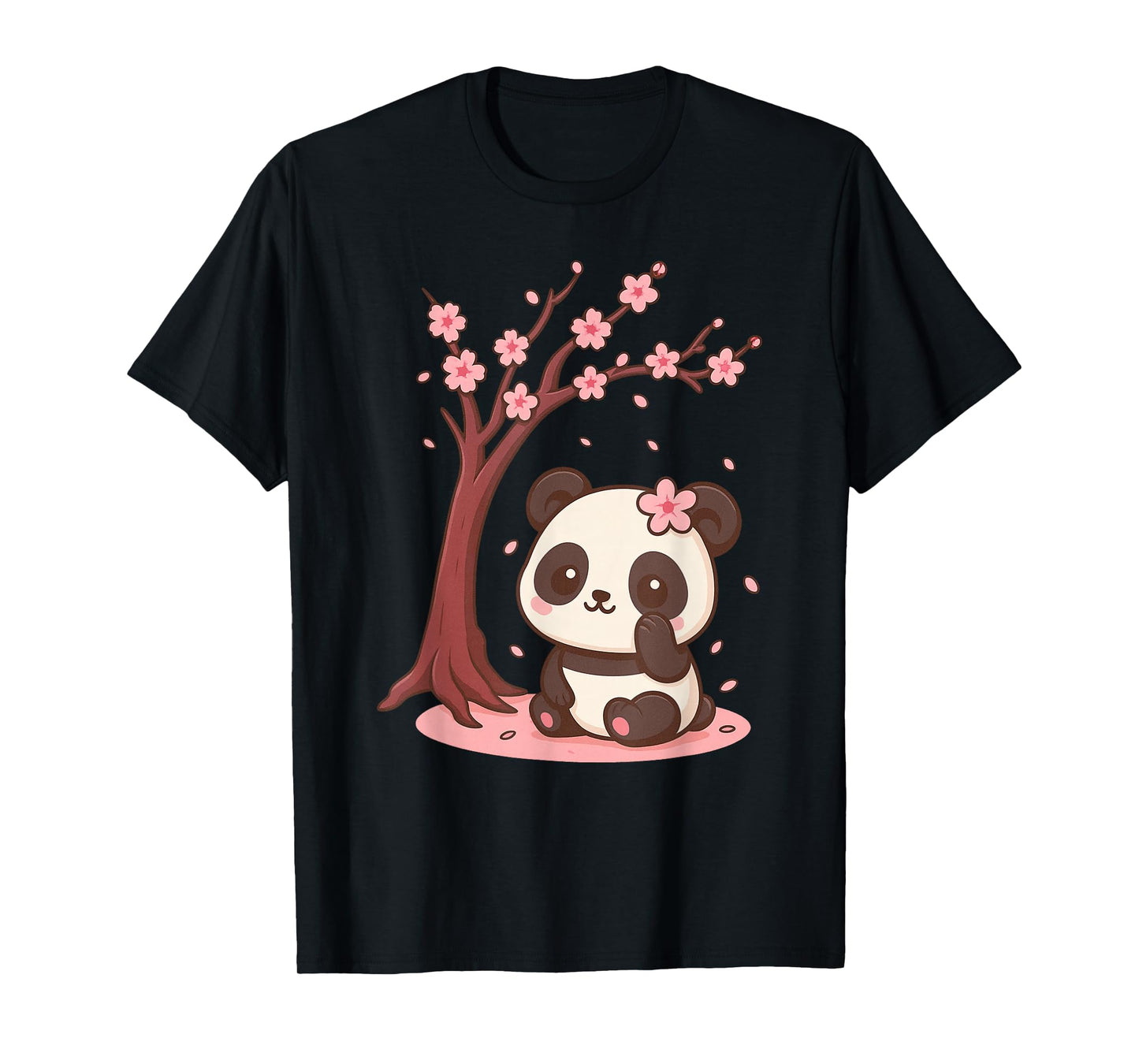 Japanese Panda Kawaii Cherry Blossom Sakura Anime T-Shirt
