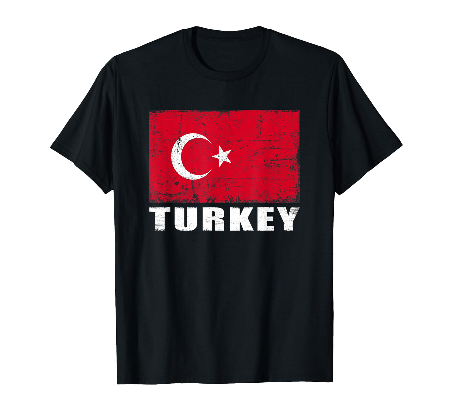 Turkey Flag Design Grunge Country Flag Turkey T-Shirt