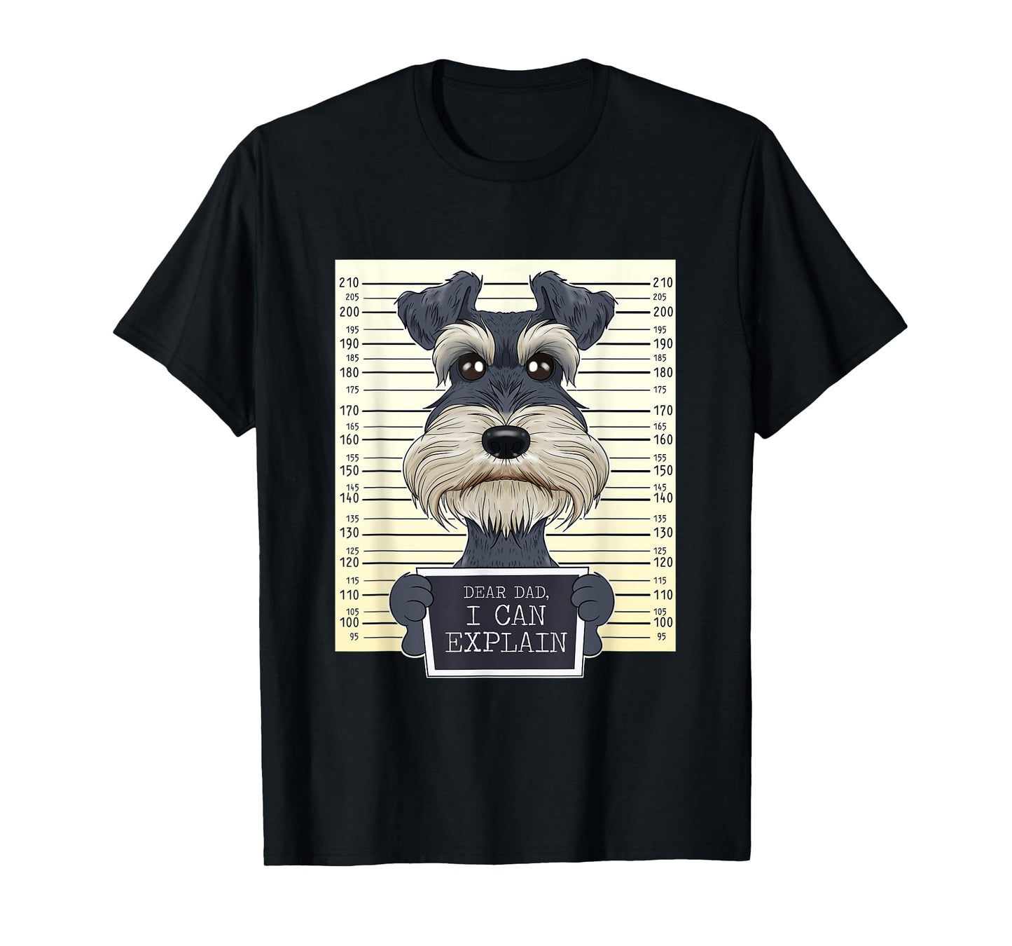 Funny Miniature Schnauzer Dad I Miniature Schnauzer T-Shirt