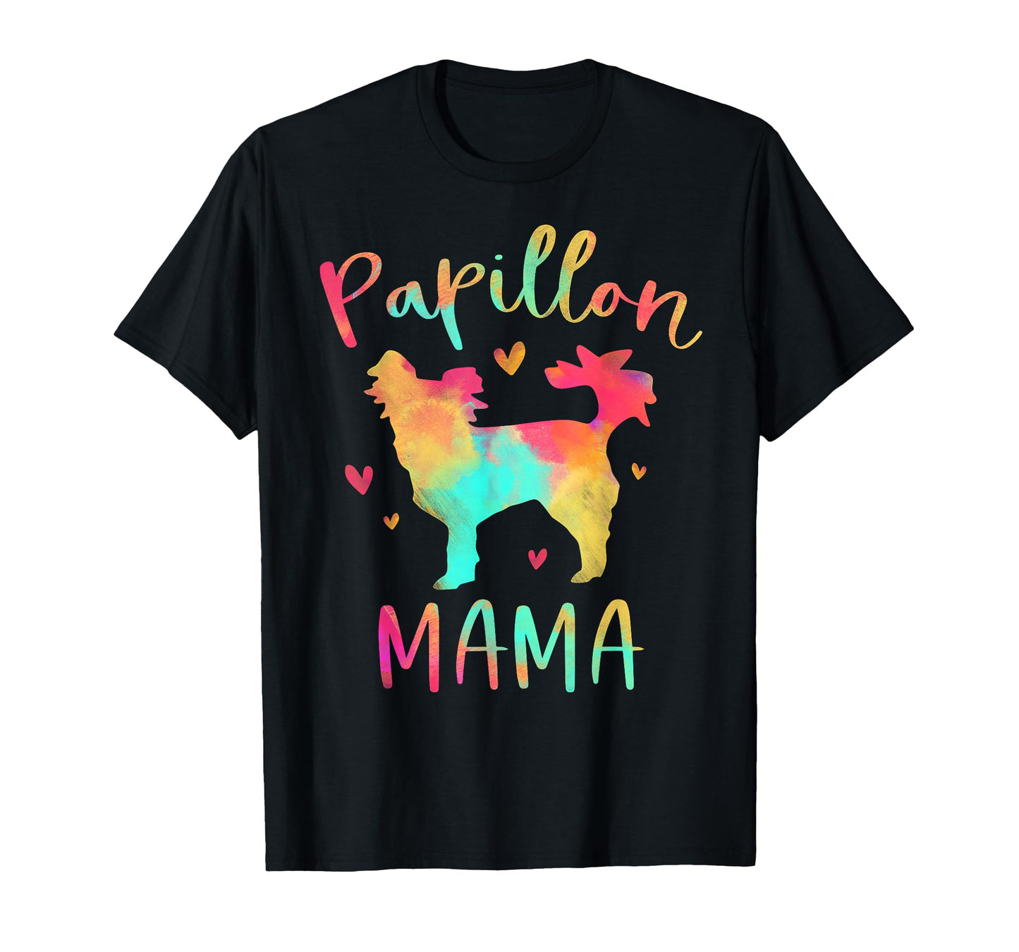Papillon Mama Colorful Papillon Gifts Dog Mom T-Shirt