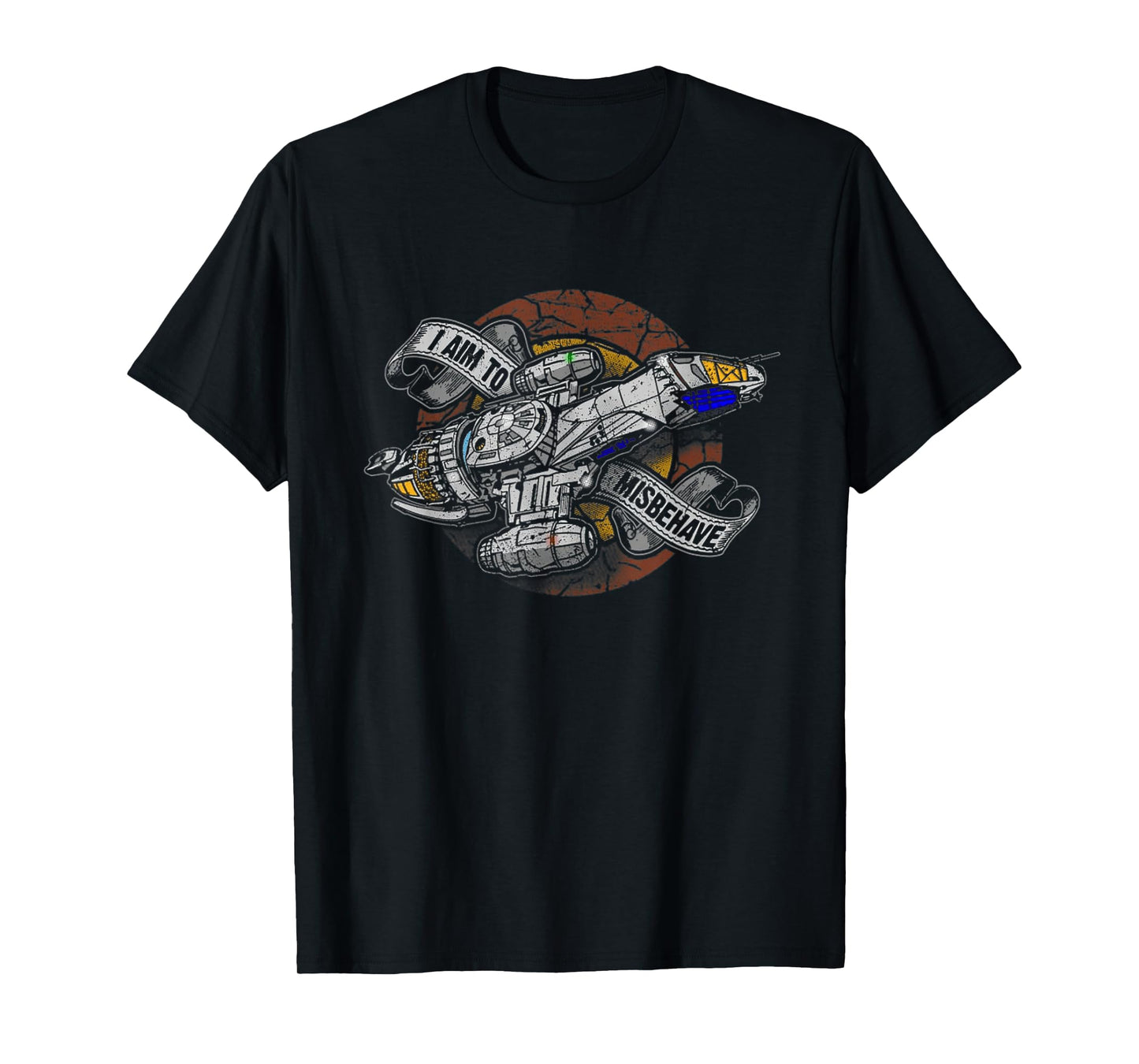 I Aim To Misbehave Retro Ship Works T-Shirt