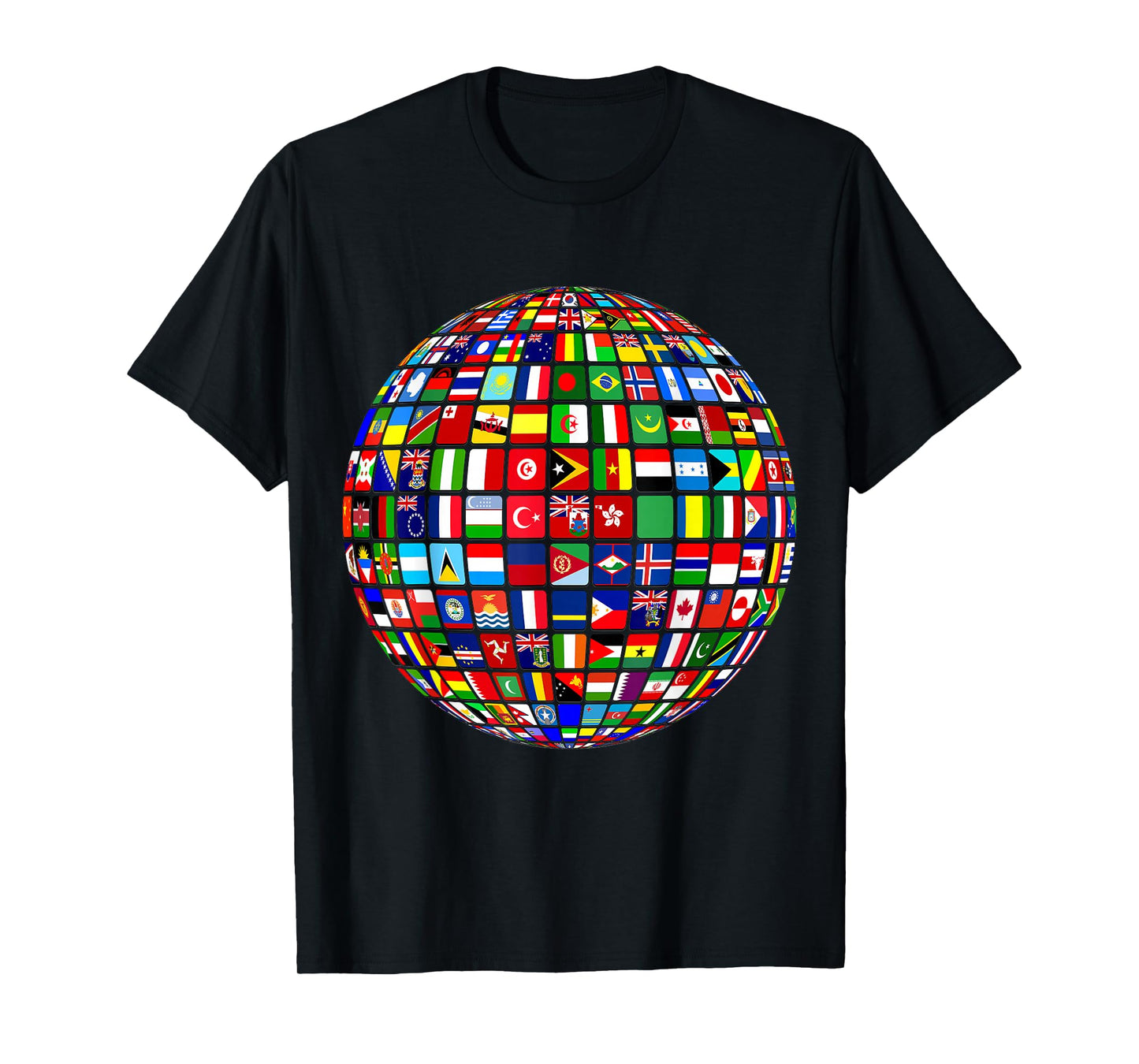 International World Flags and World map for Children T-Shirt