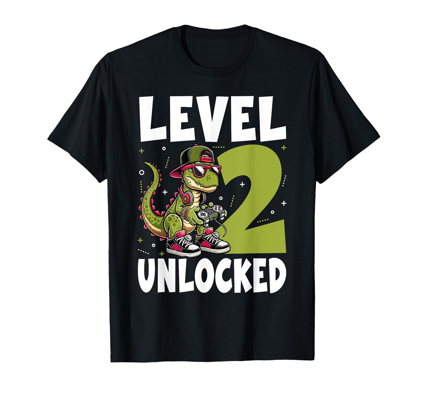 2nd Birthday Dinosaur 2 Years Old Boys T-Shirt