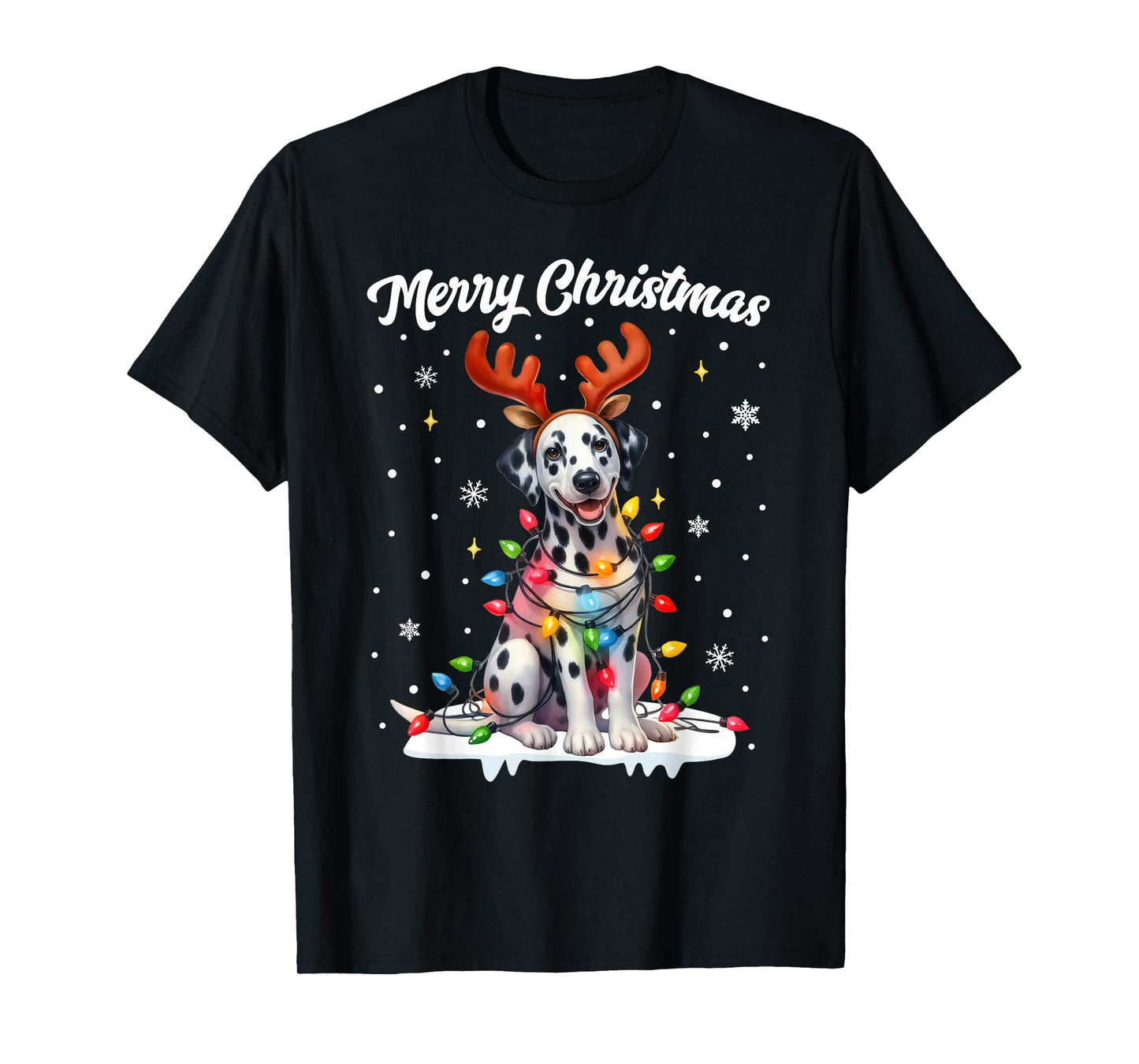 Christmas Pajamas Men Women Kids Christmas Outfit Dalmatian T-Shirt
