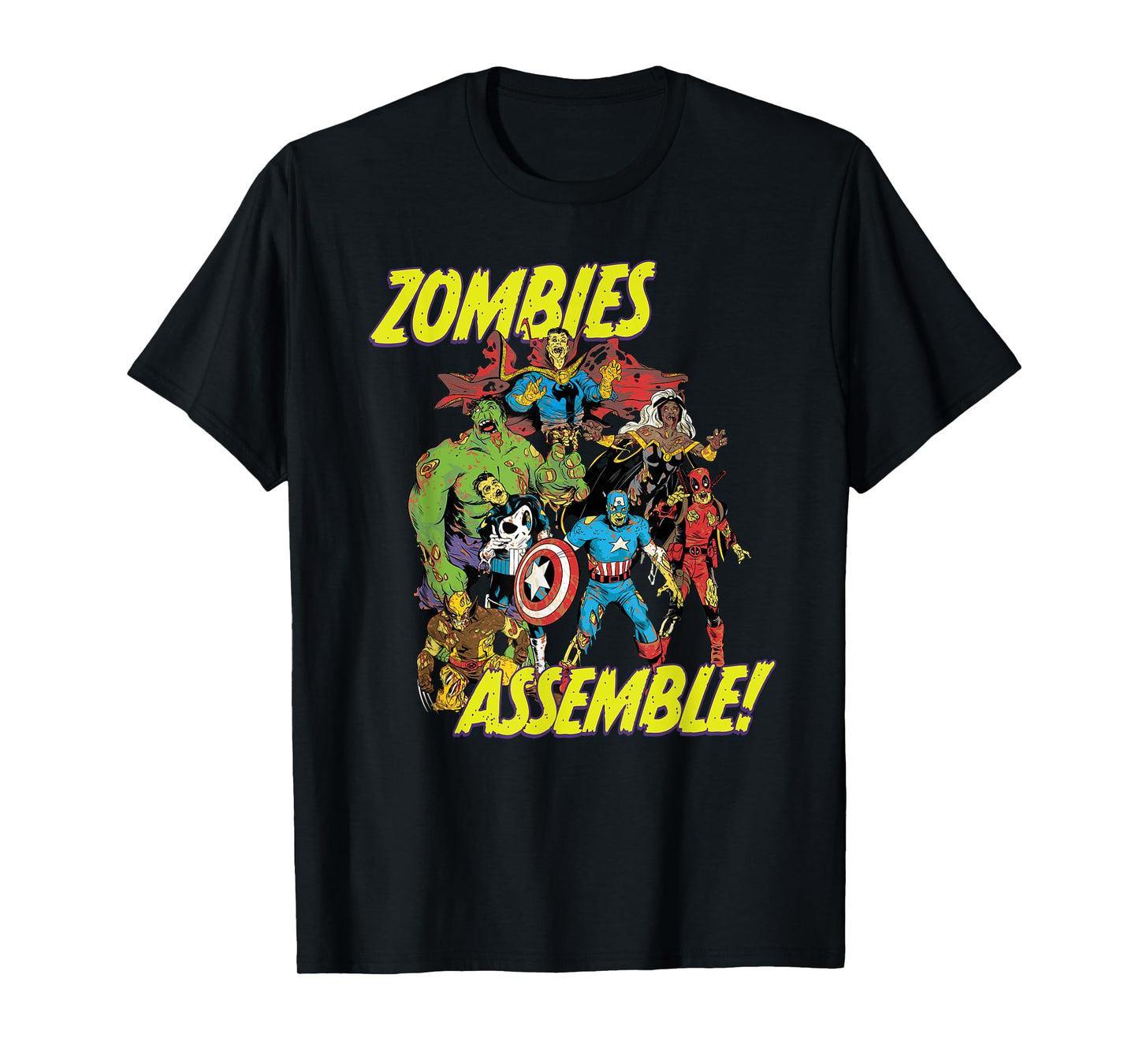 Marvel Zombies Super Hero Zombies Assemble Halloween T-Shirt