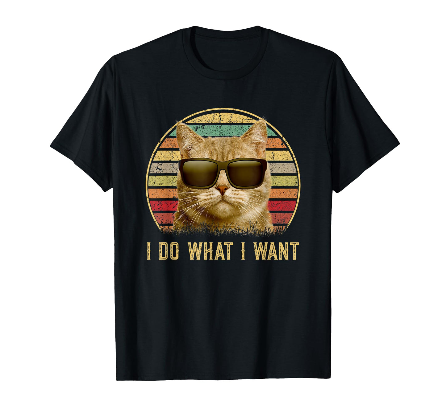 Retro 80s 90s Meowy I do what I want cat funny cat lover T-Shirt