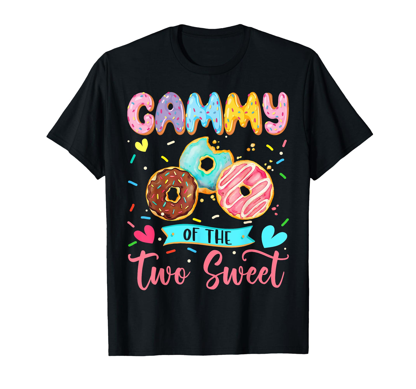 Gammy Of The Two Sweet 2Nd Birthday Girl Donut Matching T-Shirt