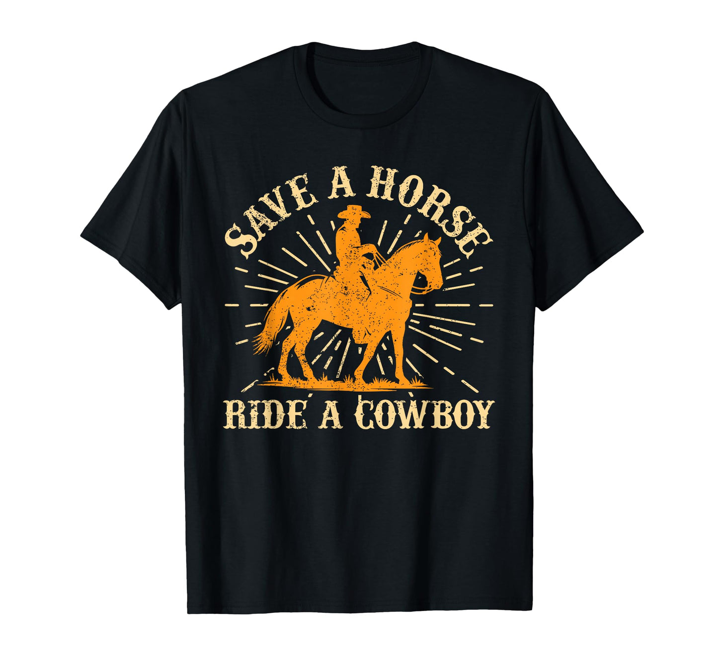 Save A Horse Ride A Cowboy Rodeo Cowboy T-Shirt