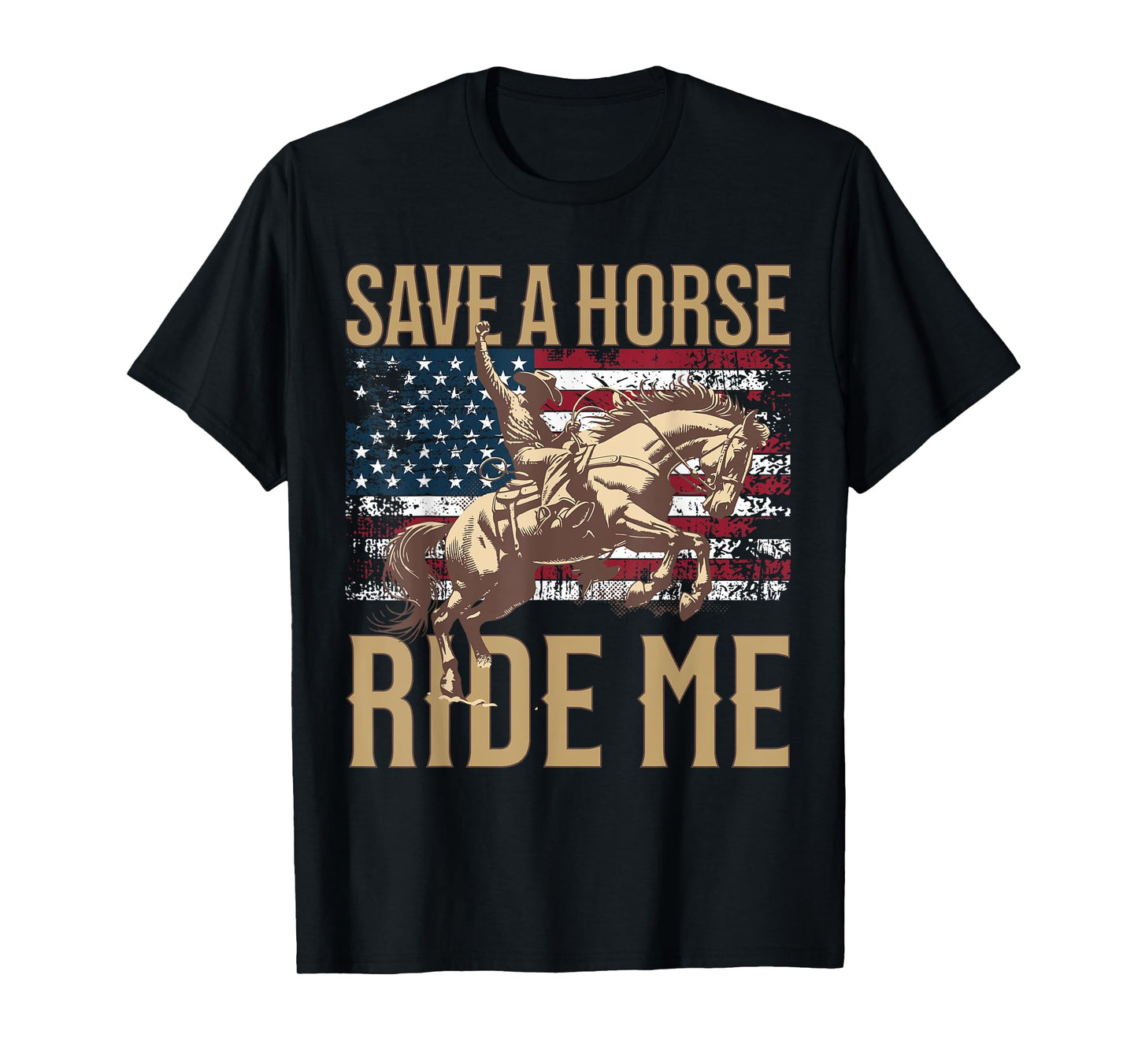 Save A Horse Ride Me Funny Western Country Cowboy Rodeo T-Shirt