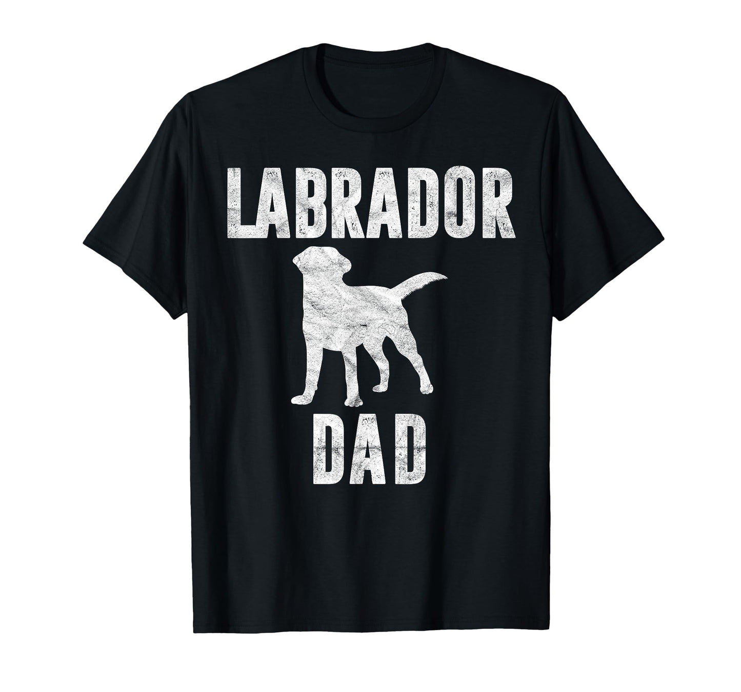Vintage Labrador Dad Gift Dog Daddy Golden Black Lab Father T-Shirt