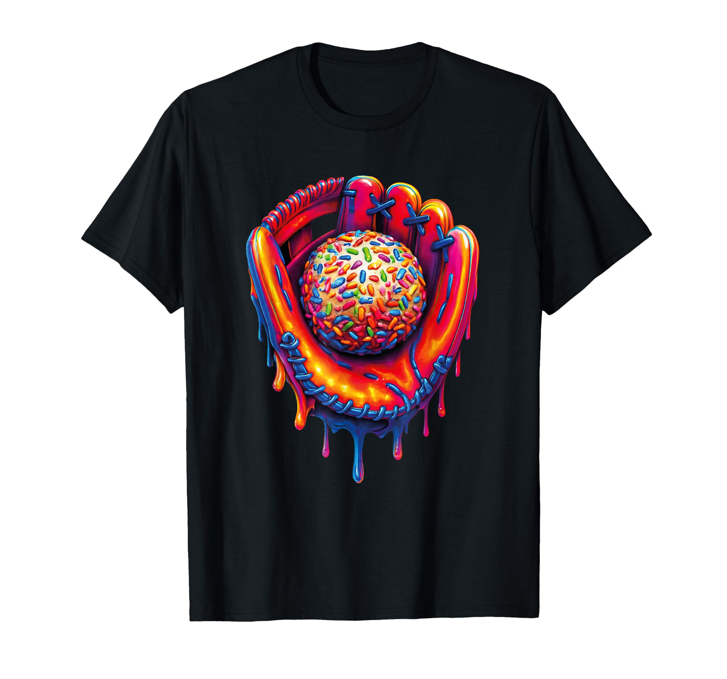 Cool Ice Cream Drip Baseball Stuff Baseball Drip for Boys T-Shirt