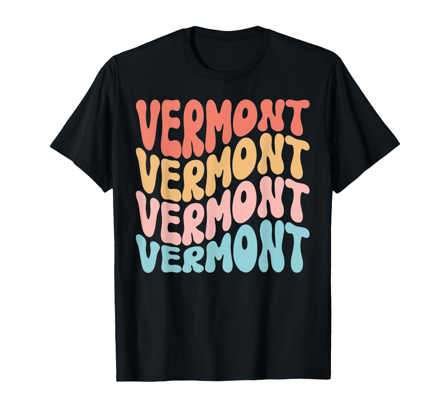Funny Cute Retro Graphic Men Women & Kids Vermont T-Shirt