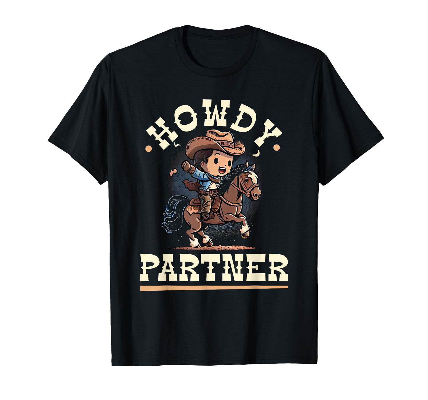 Howdy Partner, Cowboy Rodeo Toddler Boys T-Shirt