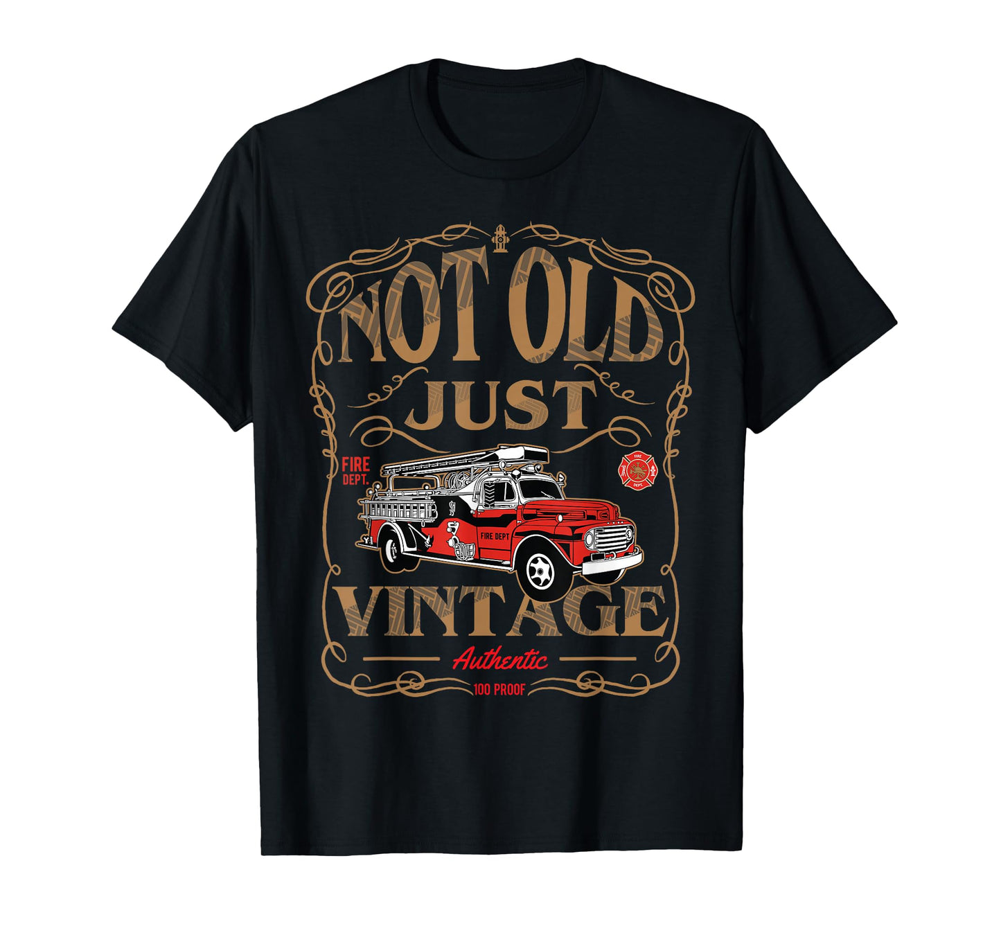 Retired Firefighter Shirt, Gift for Old Fireman Fire Fighter T-Shirt