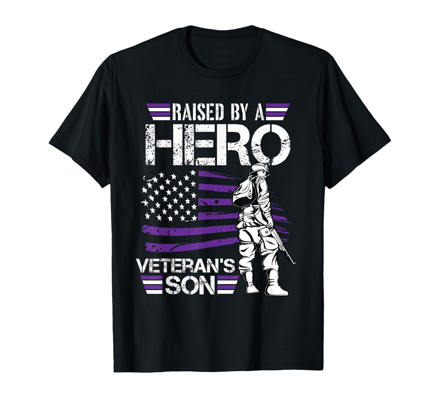 Veteran Son Month Of The Military Child Army Soldier Kids T-Shirt