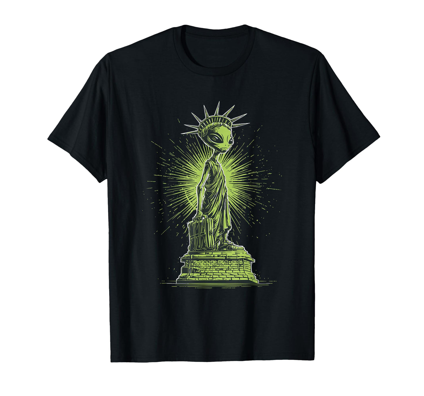 Cool Statue of Liberty Costume in Alien Look T-Shirt