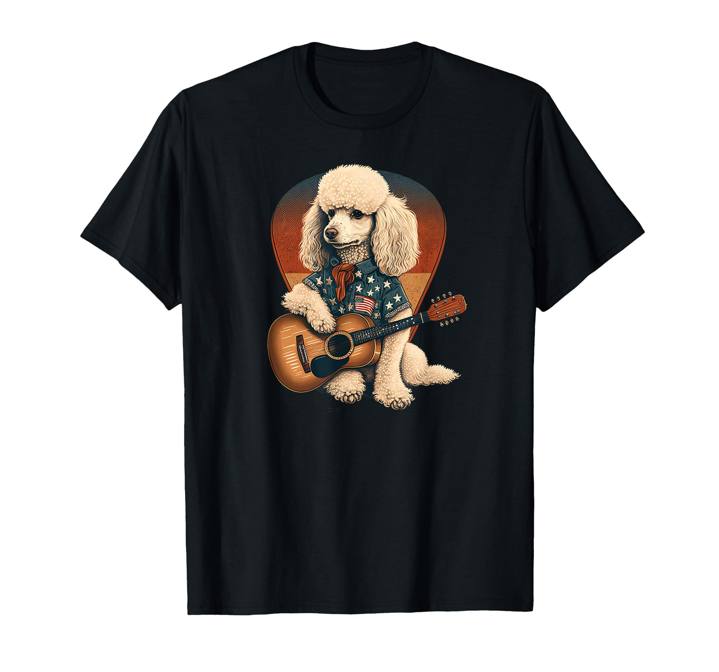 Funny Poodle Dog Miniature Poodle Toy Poodle Country music T-Shirt for Men Women Girls Kids