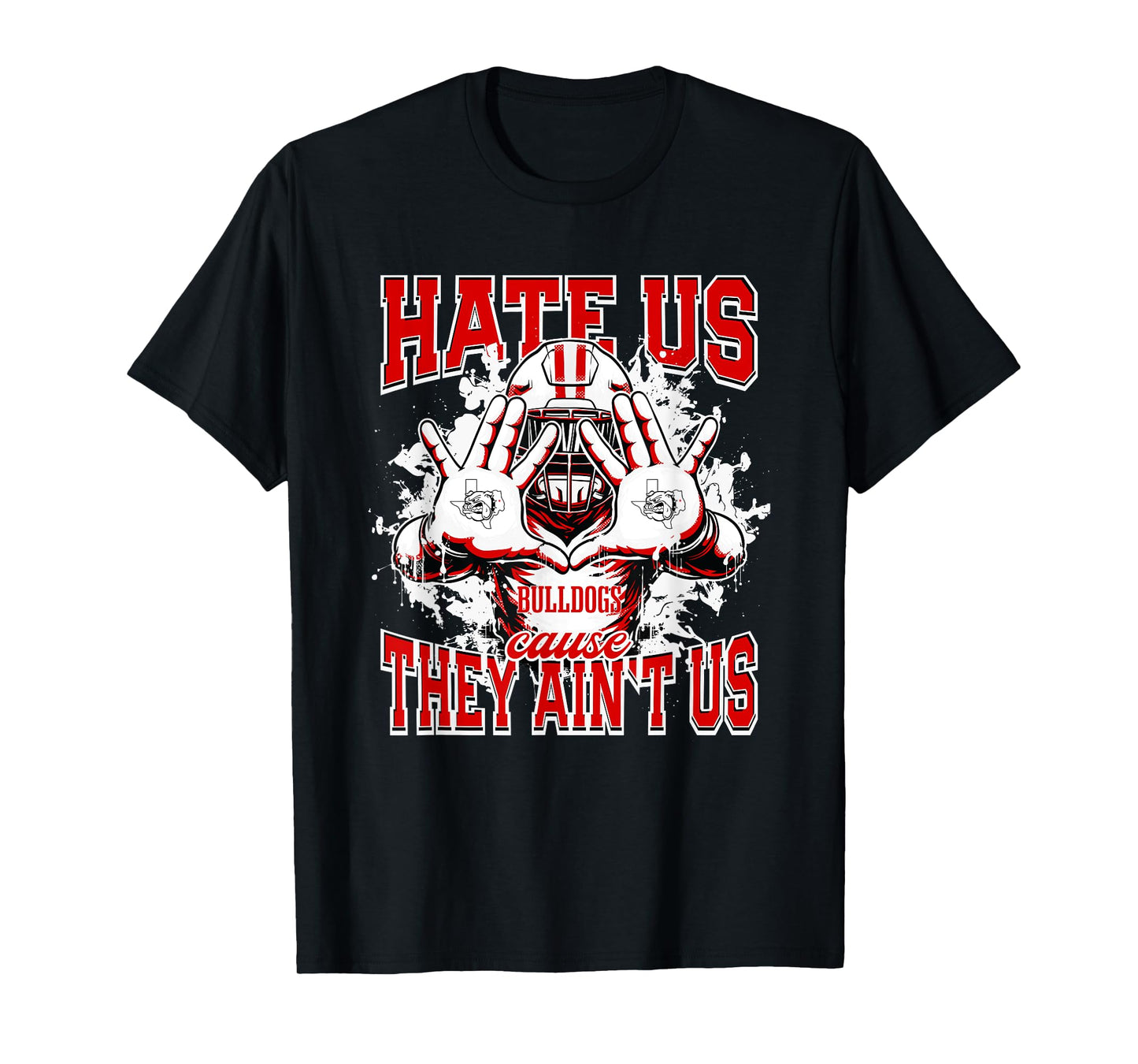 Carthage Bulldogs Logo Hate Us Cause They Ain't HS T-Shirt